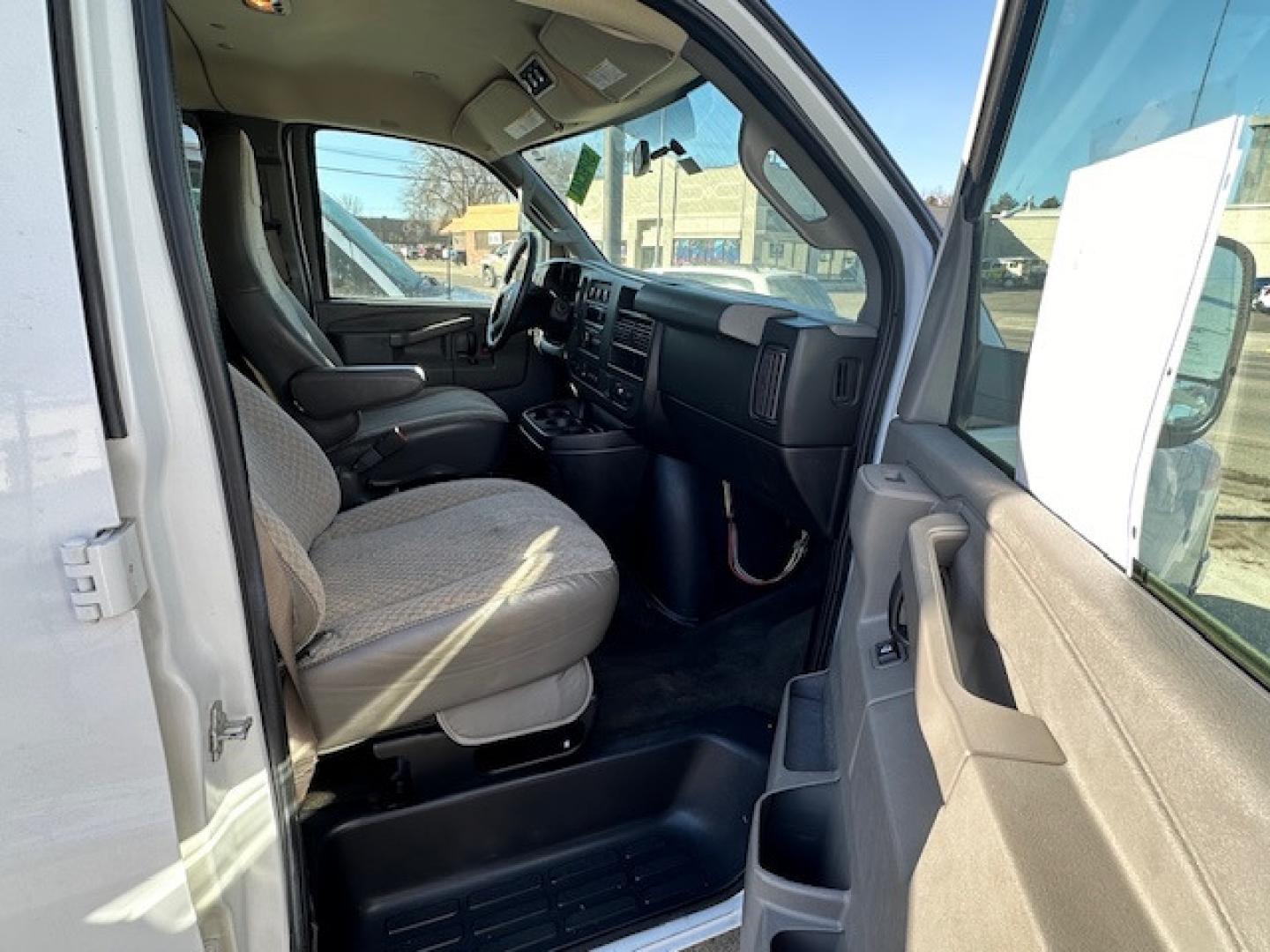 2017 White /GRAY Chevrolet Express LT (1GAZGPFG3H1) with an 6.0 engine, Automatic transmission, located at 3200 1st Avenue North, Billings, MT, 59101, (406) 245-9055, 45.779270, -108.510742 - Super Hard to Find Chevrolet 1 Ton 15 Passenger Van with Low Mileage! Power Windows, Power Door Locks, Tilt Cruise Control, Rear Air Conditioning & Heat, Tow Hitch, Privacy Glass and Only 72,700 Miles. Car Fax Dealer. Auto Brokers of Montana/AA&A Auto Rental/Fox Car Rental Billings - Photo#11